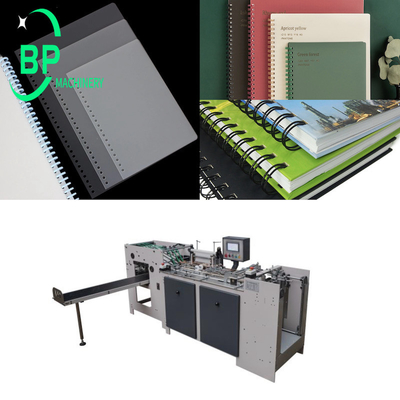 Automatic Loose Leaf Notebook Punching Machine  for Min A7 Max A4 Size spiral &amp; wire o notebook