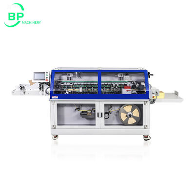 quality  Notebook back spine wrapping machine BP-B500 used for paper back spine glue and taping up to 30mm factory