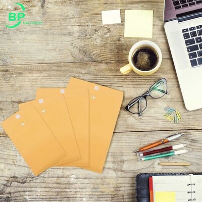 Kraft Clasp envelope machine bp001 with hole punch and metal clasp insert for many differ size kraft paper