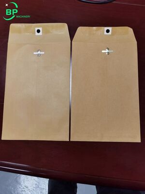 Kraft Clasp envelope machine bp001 with hole punch and metal clasp insert for many differ size kraft paper