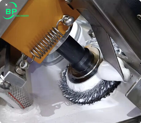 Automatic Notebook Back Spine Strip Wrapping Machine BPBB30L2F With Dual Cover Feeder and cold glue or hot glue functions for high school notebooks binding